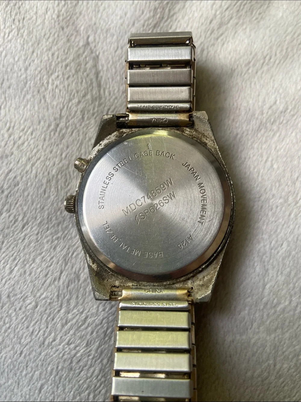 MDC Infantry Mens Military Field Watch 12/24 Hour Quartz MDC74859W Untested